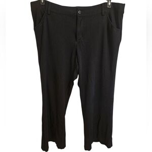 Lee Riders Womens Black Trouser Pants Petite Sz 18P Stretch Comfort Casual Work